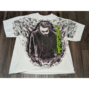 The Dark Knight Joker Graphic Print T-Shirt‎ Adult 2XL READ